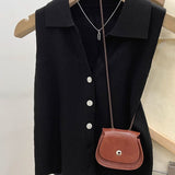 Top Cerise din tricot reiat si nasturi functionali