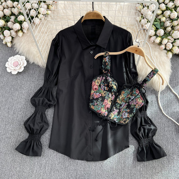 Set Omy compus din camasa lunga tip rochie si vesta detasabila