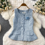 Set Blumia - compus din vesta si fusta pantalon