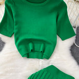 Set Briseis din tricot reiat