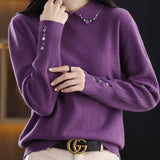 Bluza Ranya mov cu guler tip camasa