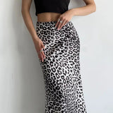 Fusta midi Hyara cu animal print