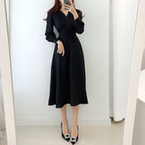 Rochie midi Fosetta cu decolteu petrecut
