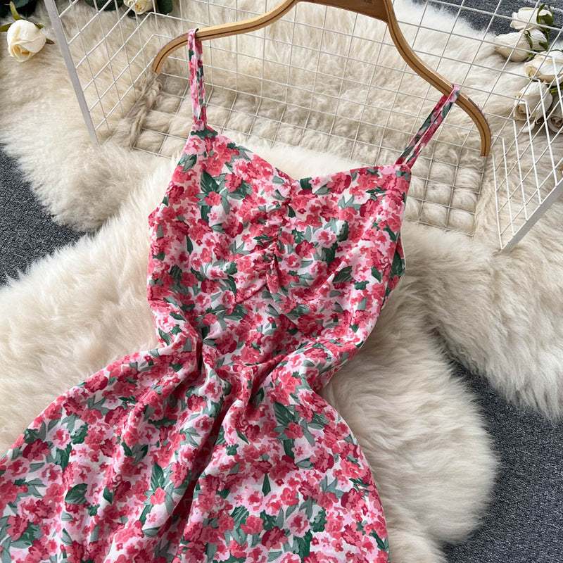 Set Delanie compus din rochie roz si camasa cu nod