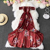 Rochie Trezera cu top elastic si crapatura in fata