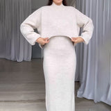 Set Merlyn compus din rochie si bluza