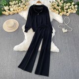 Set Cybele - bluza si pantaloni din tricot