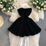 Rochie Charmy cu decolteu decorat cu pietricele