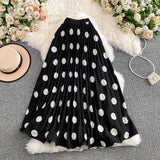 Fusta Katrice cu imprimeu buline