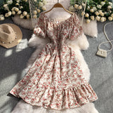 Rochie Unamy cu imprimeu floral si talie elastica