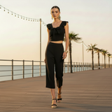 Set Anissa compus din top si pantaloni scurti