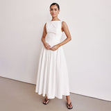 Rochie Aby cu decolteu barcuta si croi in A