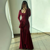 Rochie Jovana cu decolteu patrat si mansete cu volanase