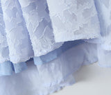 Rochie Azul cu imprimeu si spatele gol