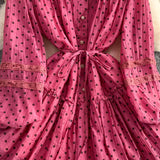 Rochie tip camasa Floralys cu imprimeu floricele