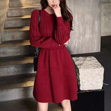 Rochie Verali din tricot reiat