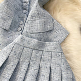 Set Blumia - compus din vesta si fusta pantalon