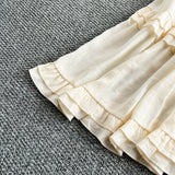 Rochie midi Aylora cu volanase si decolteu adanc