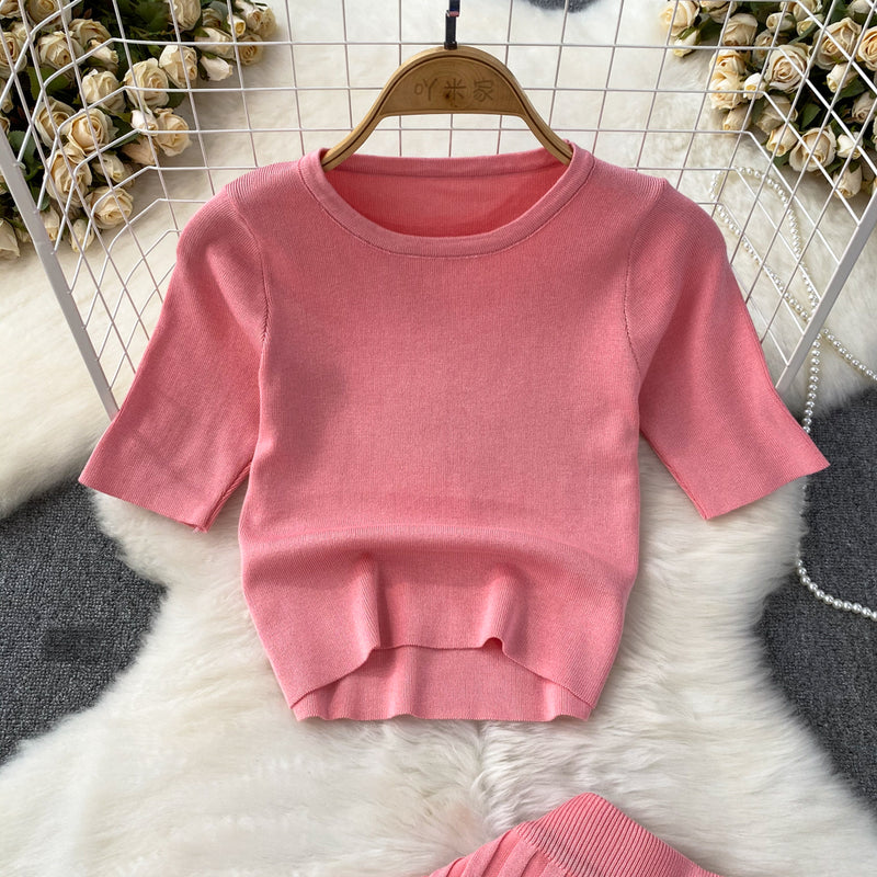 Set Briseis din tricot reiat
