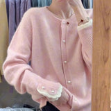 Jerseu Noraya din tricot cu terminatii din dantela