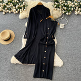 Set Tiffany compus din cardigan si rochie din tricot moale