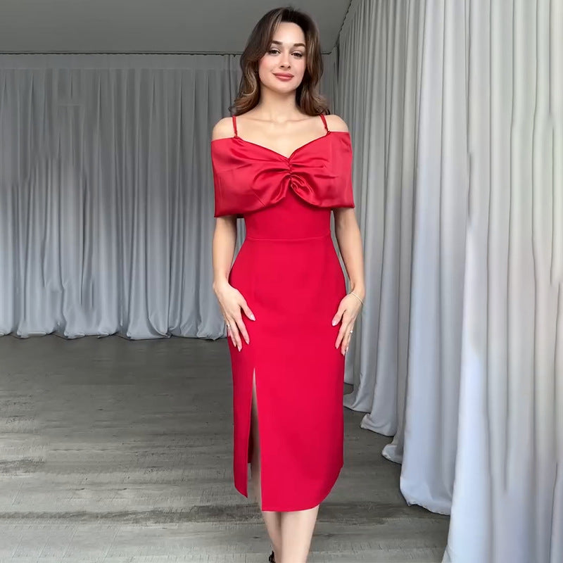 Rochie Gaia cu maneci cazute