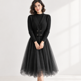 Set Karima din tricot, compus din rochie si vesta