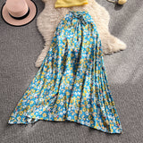 Set Nadis cu top si fusta, imprimeu floral