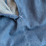 Rochie mulata Koca din denim, cu crapatura in fata