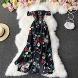 Rochie Trezera cu top elastic si crapatura in fata