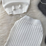 Set Briseis din tricot reiat