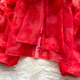 Camasa Dysis cu detalii florale si funda