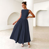 Rochie Aby cu decolteu barcuta si croi in A