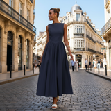 Rochie Aby cu decolteu barcuta si croi in A