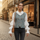 Set Farah compus din camasa si vesta detasabila