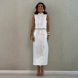 Set Felishia compus din camasa si fusta midi