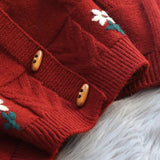 Jerseu Nymeria din tricot cu broderie florala