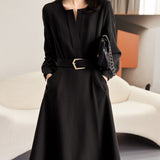 Rochie Palmira cu talie accentuata prin curea