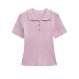 Tricou elegant Grety cu strassuri