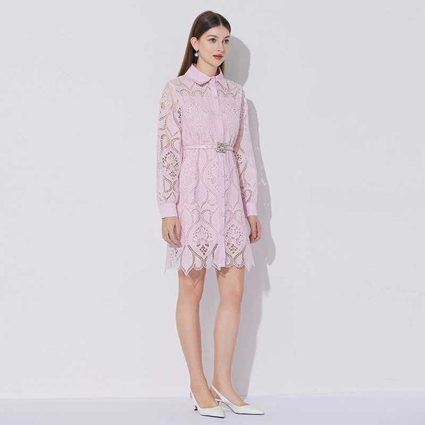 Rochie Daya cu talie accentuata prin curea