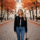Cardigan elegant Blassy cu buzunare si nasturi