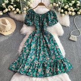 Rochie Unamy cu imprimeu floral si talie elastica