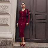 Rochie Carisia cu nasturi aurii si curea inclusa