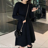 Rochie Verali din tricot reiat