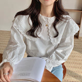 Bluza Agatha cu guler lat