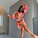 Salopeta Azaella roz scurta tip rochie