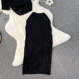 Set Briseis din tricot reiat