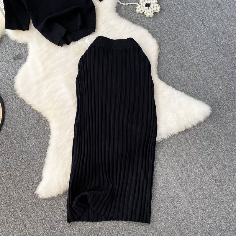 Set Briseis din tricot reiat