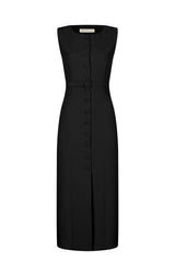 Rochie Anika cu nasturi imbracati si curea accesorizata