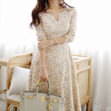 Rochie Pammy cu detalii florale brodate